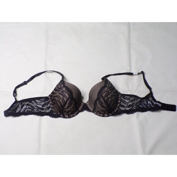 CALVIN KLEIN Siren Lace Full Coverage Underwire Bra #QF4912 Black 34B NEW - Picture 9 of 13